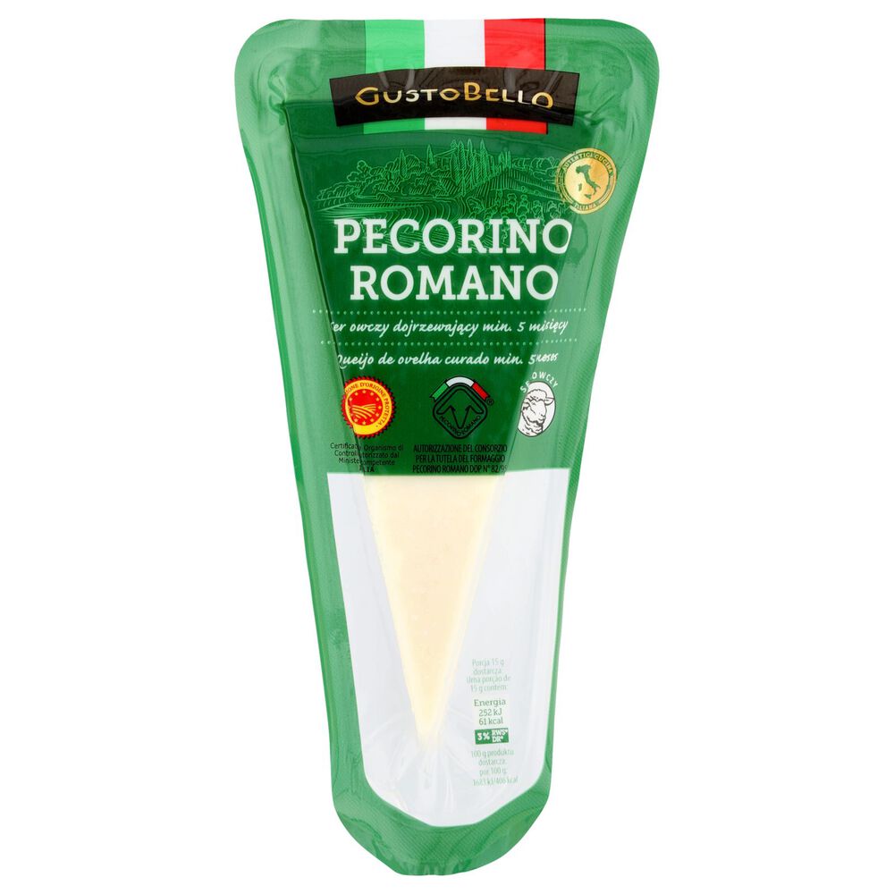 Gusto Bello Pecorino Romano Ser owczy dojrzewający min. 5 miesięcy 150 g. /szt.